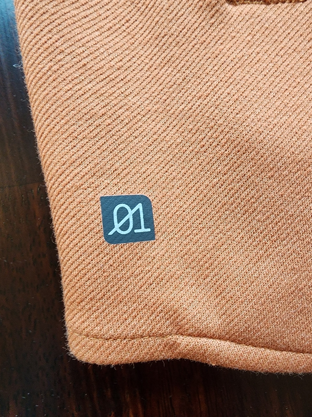 Men's Casual Button-Up Jacket in Rust Orange - Picture 9 of 10